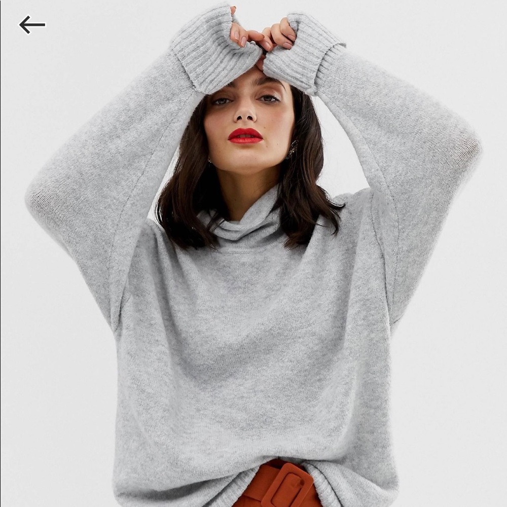 ASOS Grey Turtleneck Sweater